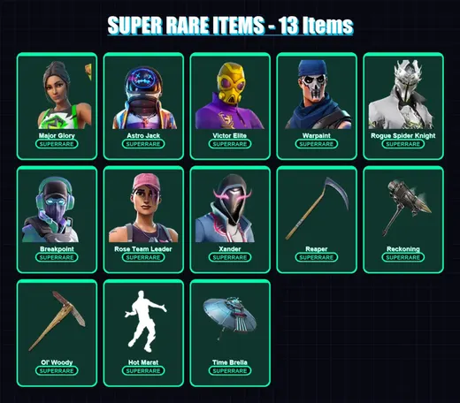 [PC/PSN] | Major Glory | Astro Jack | Victor Elite | Warpaint | Rogue Spider Knight | 339 skin | 378 pickaxe | 260 emote | 284 glider | Lv3908 — Game account