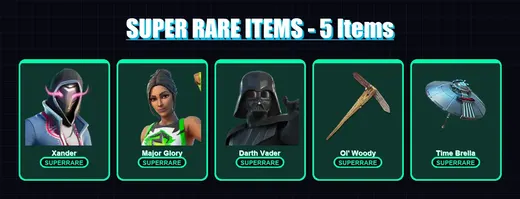 [PS4/PS5/PC] | Xander | Major Glory | Darth Vader | Snap | Nezumi | 77 skin | 111 pickaxe | 59 emote | 76 glider | Lv995