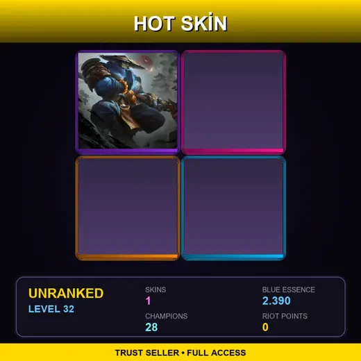 BR | Temple Jax | 1 Skin | 28 Champ | Lv32