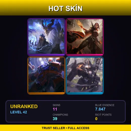 LAN | Storm Dragon Aurelion Sol | High Noon Irelia | Mecha Zero Sion | Mecha Kingdoms Jax | 11 Skin | 39 Champ | Lv42