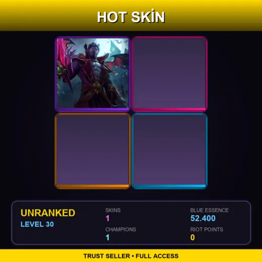 NA | Count Kassadin | 1 Skin | 1 Champ | Lv30