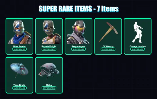 [PC/PSN] | Blue Squire | Royale Knight | Rogue Agent | Ronin | Carbide | 51 skin | 47 pickaxe | 35 emote | 39 glider | Lv428