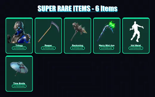 [PC/XBOX/PSN] | Trilogy | Dire | Frozen Red Knight | Deadpool | Calamity | 58 skin | 51 pickaxe | 48 emote | 54 glider | Lv989
