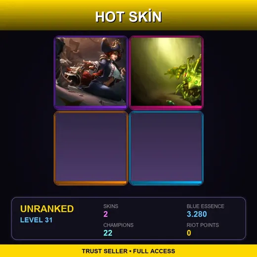 LAN | Waterloo Miss Fortune | Caterpillar Kog'Maw | 2 Skin | 22 Champ | Lv31 — Waterloo Miss Fortune