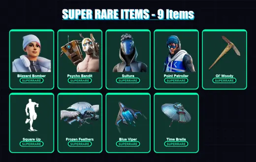 [PC] | Blizzard Bomber | Psycho Bandit | Sultura | Point Patroller | Peter Griffin | 134 skin | 150 pickaxe | 111 emote | 104 glider | Lv1550 — Game account