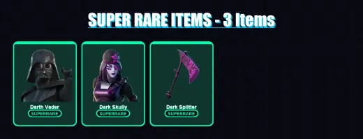 [PC/PSN] | Darth Vader | Dark Skully | The Foundation | Malik | Nezumi | 77 skin | 61 pickaxe | 34 emote | 43 glider | Lv517