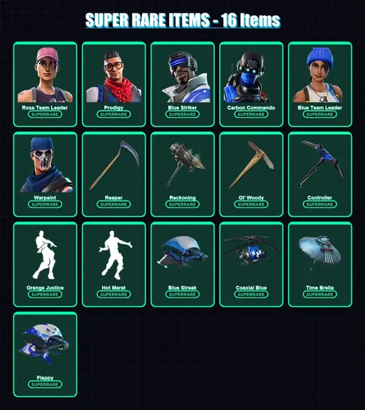 [PS4/PS5/XBOX/PC] | Rose Team Leader | Prodigy | Blue Striker | 55 skin | Lv830 — Game account