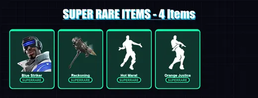 [PS4/PS5/XBOX/PC] | Blue Striker | Enforcer | Carbide | The Visitor | Zenith | 27 skin | 14 pickaxe | 21 emote | 19 glider | Lv253