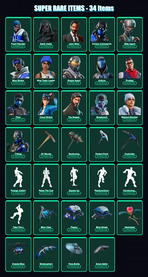 [PS4/PS5/XBOX/PC] | Point Patroller | Darth Vader | John Wick | 514 skin | Lv4809