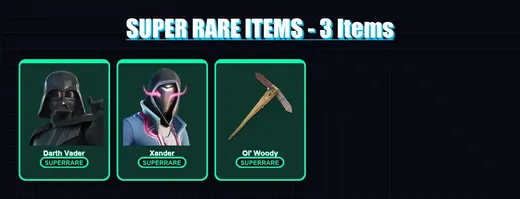 [PC/XBOX/PSN] | Unchained Ramirez | Game Knight | Darth Vader | Xander | The Origin | 42 skin | 52 pickaxe | 32 emote | 36 glider | Lv409