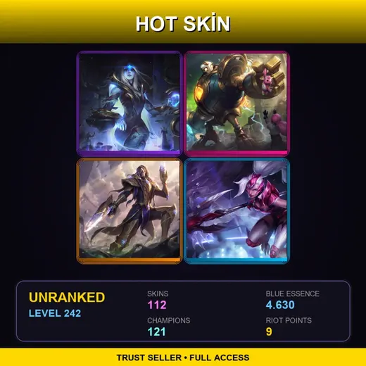 SG | Victorious Blitzcrank | Victorious Lucian | Challenger Nidalee | Victorious Aatrox | 112 Skin | 121 Champ | Lv242