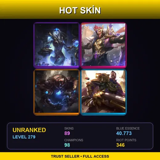LAN | Victorious Draven | Hextech Galio | Victorious Graves | Victorious Aatrox | 89 Skin | 98 Champ | Lv279