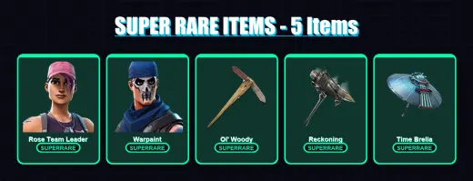 [PC/PSN] | Rose Team Leader | Warpaint | Zenith | Spectra Knight | Calamity | 23 skin | 39 pickaxe | 37 emote | 36 glider | Lv429