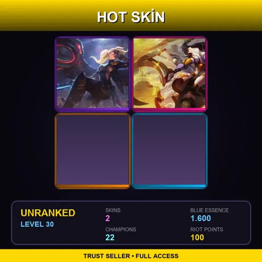 JP | Riot Kayle | Celestine Soraka | 2 Skin | 22 Champ | Lv30