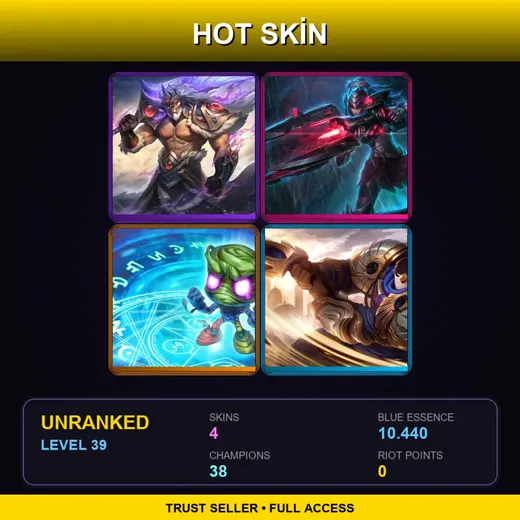 EUW | Victorious Tryndamere | Headhunter Caitlyn | Vancouver Amumu | Garen Skin 43 | 4 Skin | 38 Champ | Lv39 — Vancouver Amumu