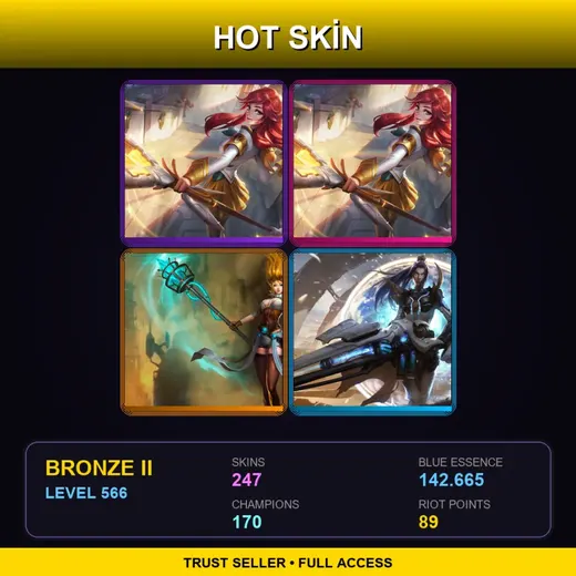 SG | Prestige Battle Academia Lux (2022) | Prestige Battle Academia Lux | Hextech Janna | 247 Skin | 170 Champ | Lv566
