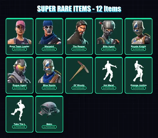 [PC/XBOX] | Rose Team Leader | Warpaint | The Reaper | Elite Agent | Royale Knight | 89 skin | 71 pickaxe | 66 emote | 66 glider | Lv815 — Game account