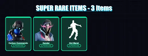 [PC/XBOX/PSN] | Carbon Commando | Xander | Joltara | The Prisoner | Lynx | 54 skin | 40 pickaxe | 50 emote | 35 glider | Lv750