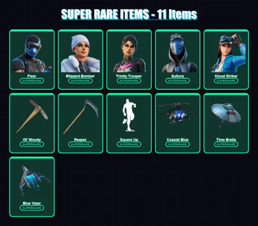 [PS4/PS5/PC] | Fixer | Blizzard Bomber | Trinity Trooper | Sultura | Cloud Striker | 119 skin | 136 pickaxe | 126 emote | 120 glider | Lv2126