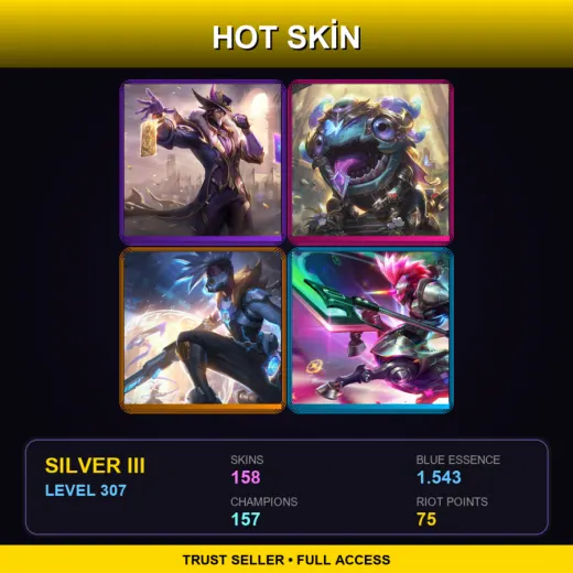 EUNE | Victorious Twisted Fate | Victorious Kog'Maw | Pulsefire Ekko | Arcade Hecarim | 158 Skin | 157 Champ | Silver III | Lv307