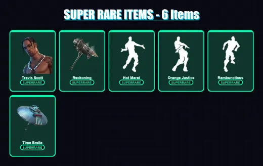 [PS4/PS5/XBOX/PC] | Travis Scott | Lynx | Midas | Calamity | Hybrid | 67 skin | 107 pickaxe | 90 emote | 114 glider | Lv1921