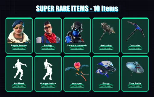 [PS4/PS5/XBOX/PC] | Royale Bomber | Prodigy | Carbon Commando | The Ice King | A.I.M. | 70 skin | 52 pickaxe | 66 emote | 68 glider | Lv918