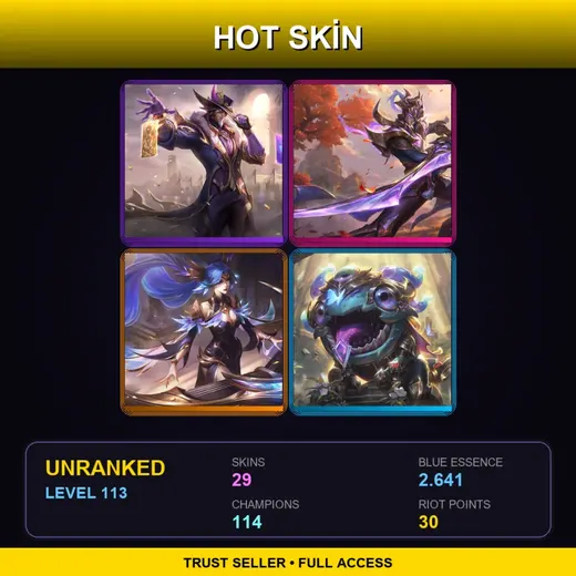 VN | Victorious Twisted Fate | Victorious Master Yi | Victorious Sona | Victorious Kog'Maw | 29 Skin | 114 Champ | Lv113