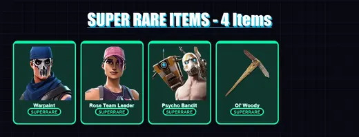 [PC/PSN] | Warpaint | Rose Team Leader | Psycho Bandit | The Foundation | Ronin | 16 skin | 23 pickaxe | 29 emote | 14 glider | Lv125 — Game account