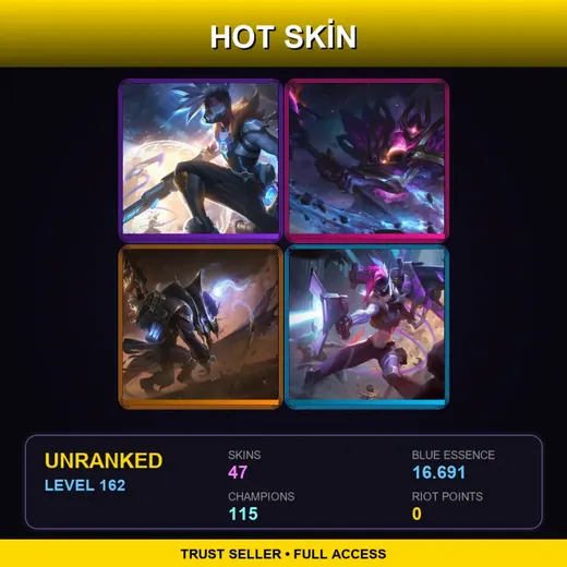 TR | Dark Star Mordekaiser | High Noon Twitch | Pulsefire Ekko | PROJECT: Jinx | 47 Skin | 115 Champ | Lv162 — Infernal Kennen