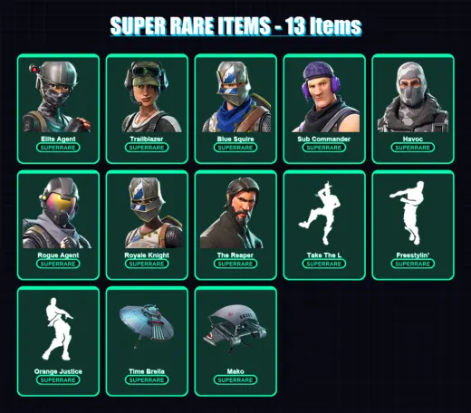 [PC/XBOX/PSN] | Elite Agent | Trailblazer | Blue Squire | Sub Commander | Havoc | 20 skin | 20 pickaxe | 37 emote | 25 glider | Lv417