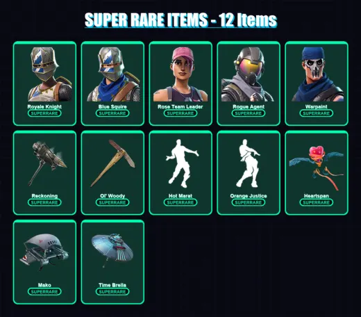 [SWITCH/PSN/PC] | Royale Knight | Blue Squire | Rose Team Leader | Rogue Agent | Warpaint | 187 skin | 203 pickaxe | 195 emote | 190 glider | Lv2410