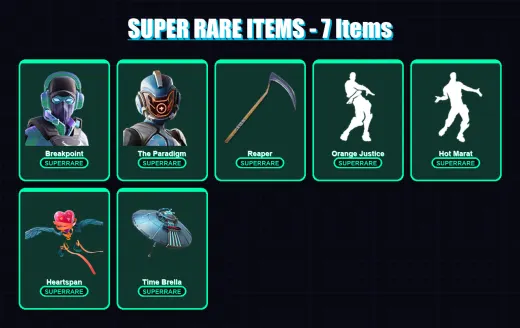 [PC/PSN] | Breakpoint | The Paradigm | The Scientist | The Prisoner | Singularity | 86 skin | 61 pickaxe | 75 emote | 64 glider | Lv943