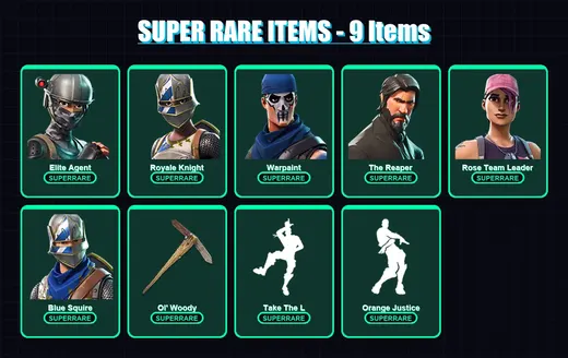 [PC/PSN] | Elite Agent | Royale Knight | Warpaint | The Reaper | Rose Team Leader | 83 skin | 87 pickaxe | 76 emote | 63 glider | Lv792 — Game account