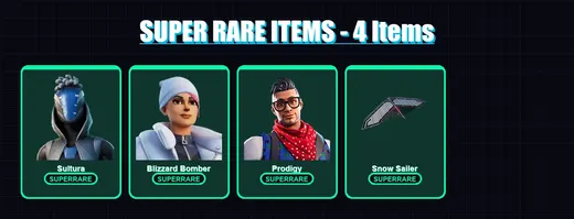 [PS4/PS5/XBOX/PC] | Sultura | Blizzard Bomber | Prodigy | Jun-Hwan | Lina Scorch | 7 skin | 10 pickaxe | 4 emote | 4 glider | Lv38