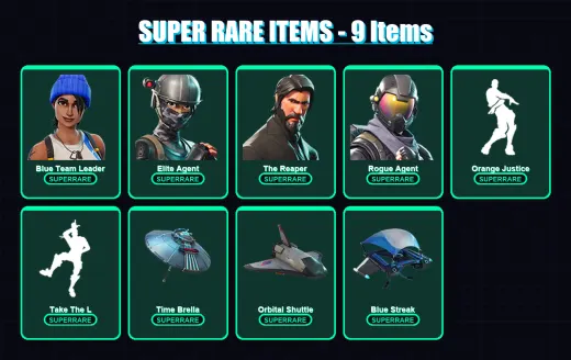 [PC/XBOX/PSN] | Blue Team Leader | Elite Agent | The Reaper | Rogue Agent | Love Ranger | 15 skin | 19 pickaxe | 15 emote | 20 glider | Lv283