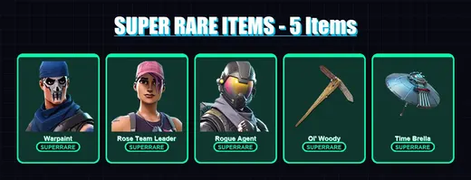 [PS4/PS5/XBOX/PC] | Warpaint | Rose Team Leader | Rogue Agent | Polar Peely | Airheart | 7 skin | 15 pickaxe | 7 emote | 12 glider | Lv157