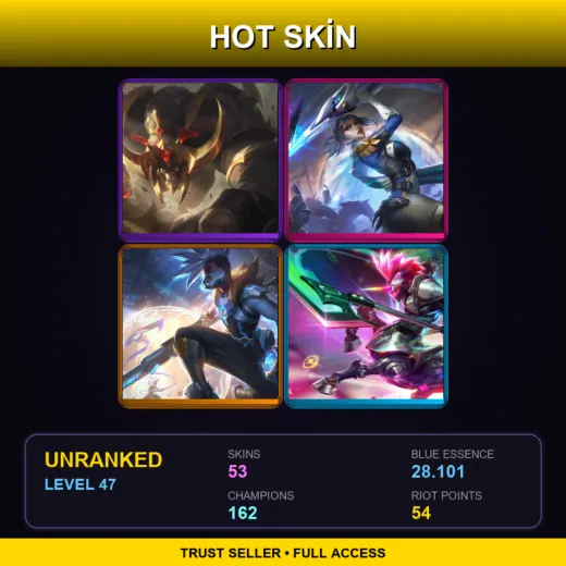 VN | Conqueror Alistar | Pulsefire Fiora | Pulsefire Ekko | Arcade Hecarim | 53 Skin | 162 Champ | Lv47