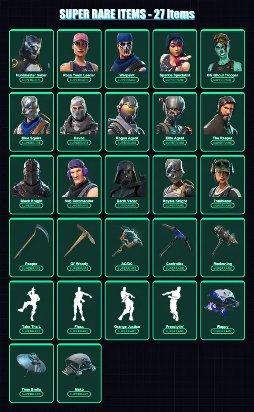 [PC/XBOX/PSN] | Huntmaster Saber | Rose Team Leader | Warpaint | 142 skin | Lv1286 — Game account