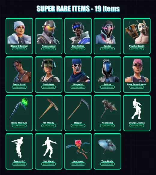 [PC/XBOX/PSN] | Blizzard Bomber | Rogue Agent | Blue Striker | Xander | Psycho Bandit | 132 skin | 150 pickaxe | 141 emote | 143 glider | Lv2296