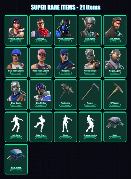 [PS4/PS5/XBOX/PC] | Sparkle Specialist | Prodigy | Carbon Commando | 113 skin | Lv1567