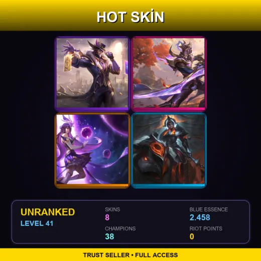TW | Victorious Twisted Fate | Victorious Master Yi | Star Guardian Syndra | Solar Eclipse Sejuani | 8 Skin | 38 Champ | Lv41