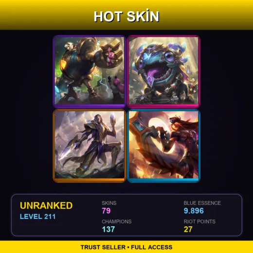 SG | Victorious Blitzcrank | Victorious Kog'Maw | Victorious Lucian | Victorious Sivir | 79 Skin | 137 Champ | Lv211