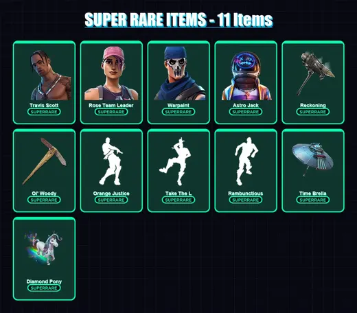 [PC/PSN] | Travis Scott | Rose Team Leader | Warpaint | Astro Jack | Hybrid | 111 skin | 102 pickaxe | 127 emote | 101 glider | Lv1188 — Game account