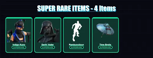 [PC/PSN] | Indigo Kuno | Darth Vader | Paradigm (Reality-659) | Optimus Prime | The Ageless | 322 skin | 362 pickaxe | 480 emote | 226 glider | Lv64