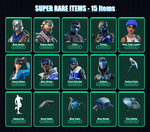 [PS4/PS5/XBOX/PC] | Blue Squire | Rogue Agent | Fixer | Trilogy | Blue Team Leader | 86 skin | 149 pickaxe | 94 emote | 110 glider | Lv1632 — Game account