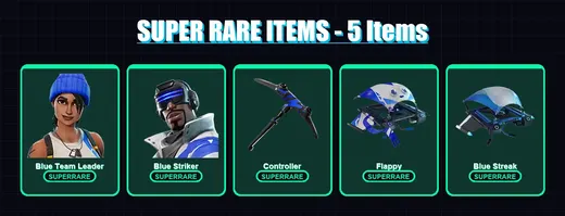 [PS4/PS5/XBOX/PC] | Blue Team Leader | Blue Striker | Drift | Redline | Huntress | 5 skin | 5 pickaxe | 7 emote | 7 glider | Lv85 — Game account
