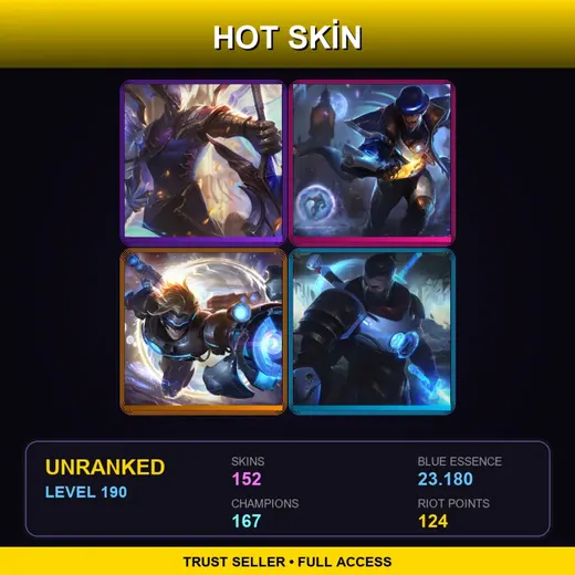 VN | Victorious Aatrox | Battle Academia Ezreal | High Noon Twisted Fate | Pulsefire Twisted Fate | 152 Skin | 167 Champ | Lv190 — Guqin Sona