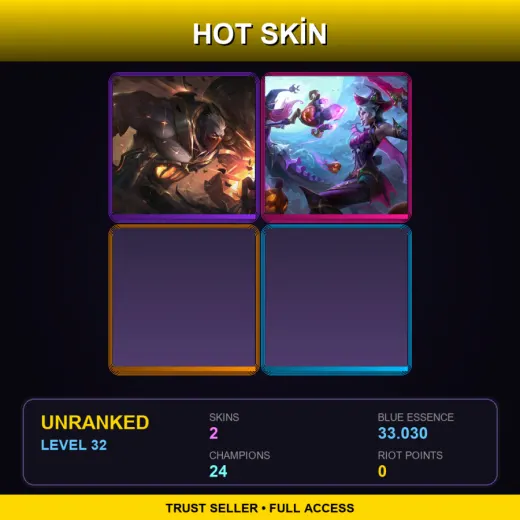TR | High Noon Sion | Bewitching Fiora | 2 Skin | 24 Champ | Lv32