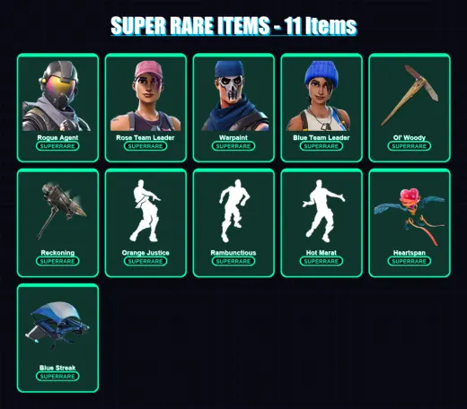 [PC/XBOX] | Rogue Agent | Rose Team Leader | Warpaint | Blue Team Leader | Midas | 72 skin | 53 pickaxe | 94 emote | 61 glider | Lv1113