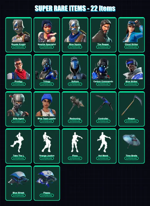 [PS4/PS5/XBOX/PC] | Royale Knight | Sparkle Specialist | Blue Squire | 126 skin | Lv1524